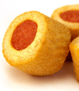 Salgado de Salsicha 500 gramas||Sausage croquette 500 grams||ParÃ³wka w panierce 500g